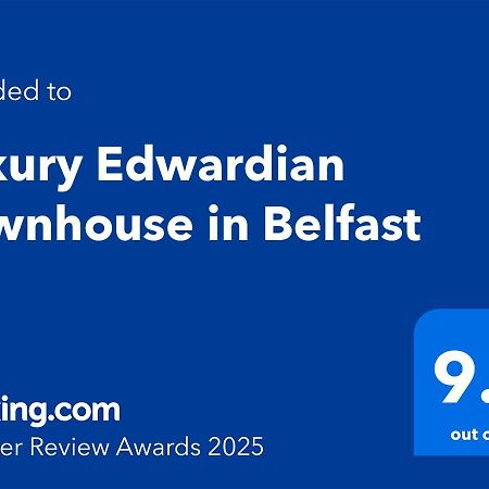 Luxury Edwardian Townhouse In Belfast Exterior foto